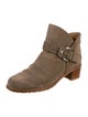 Stuart Weitzman Suede Moto Boots