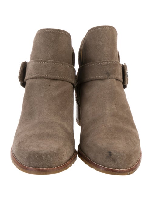 Stuart Weitzman Suede Moto Boots