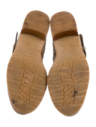 Stuart Weitzman Suede Moto Boots