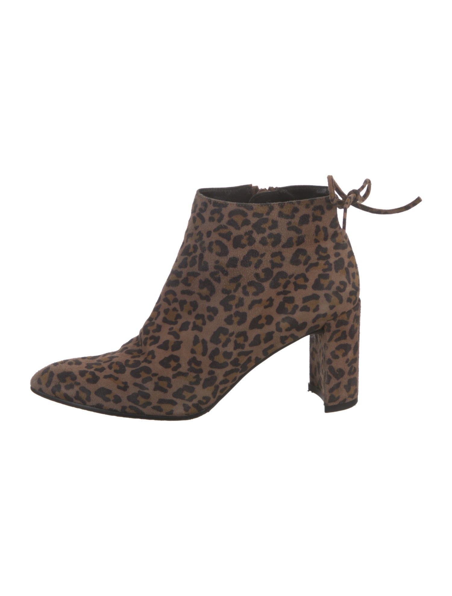 Stuart Weitzman Suede Animal Print Boots