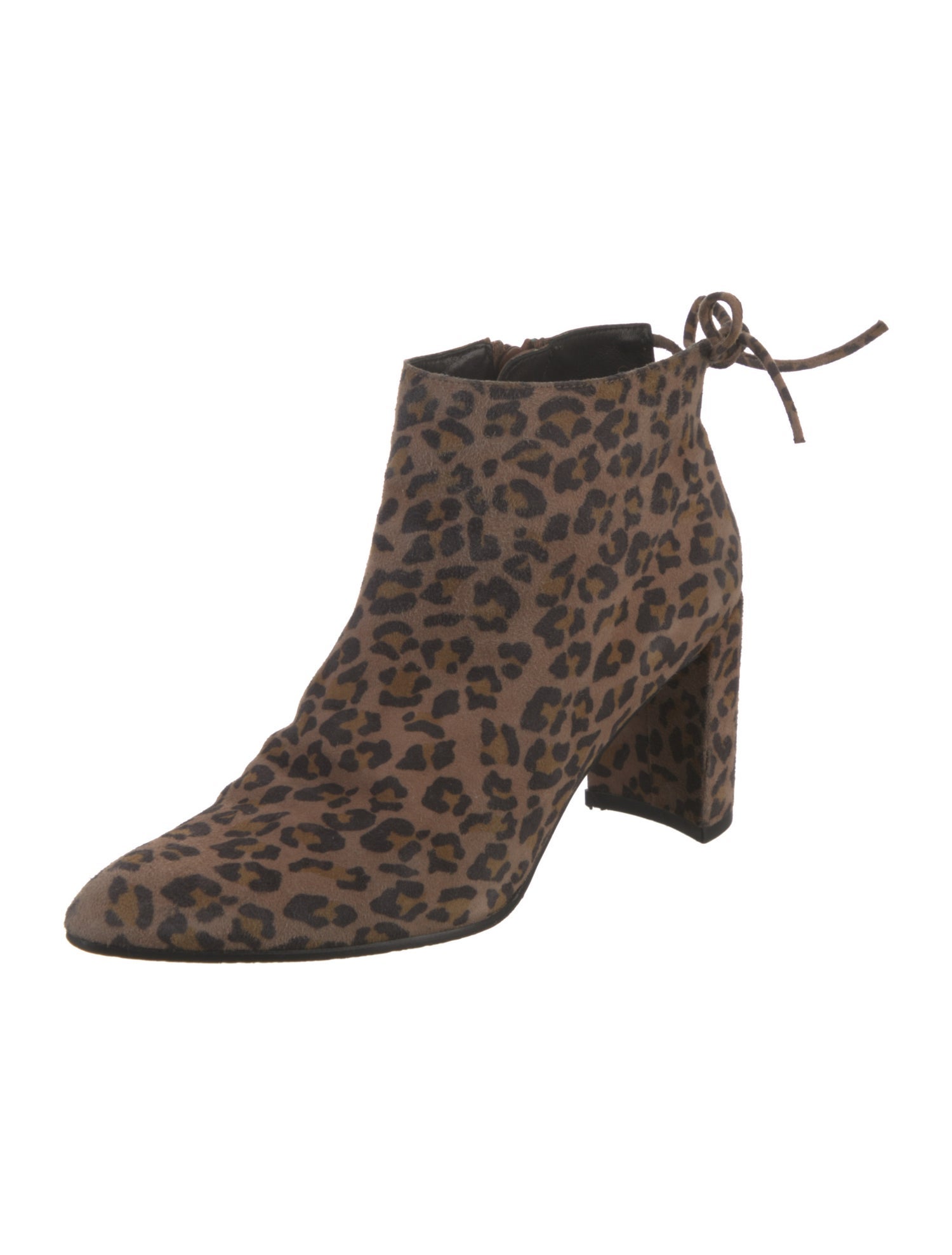 Stuart Weitzman Suede Animal Print Boots
