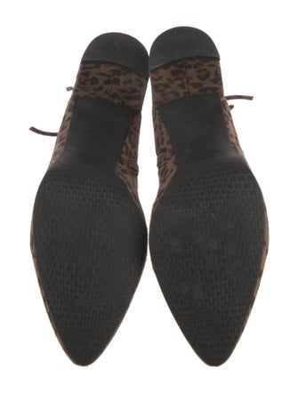 Stuart Weitzman Suede Animal Print Boots