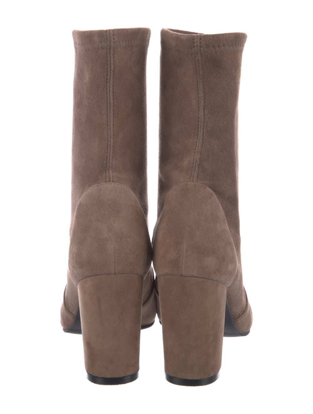 Stuart Weitzman Suede Ankle Sock Boots Brown Sued… - image 4