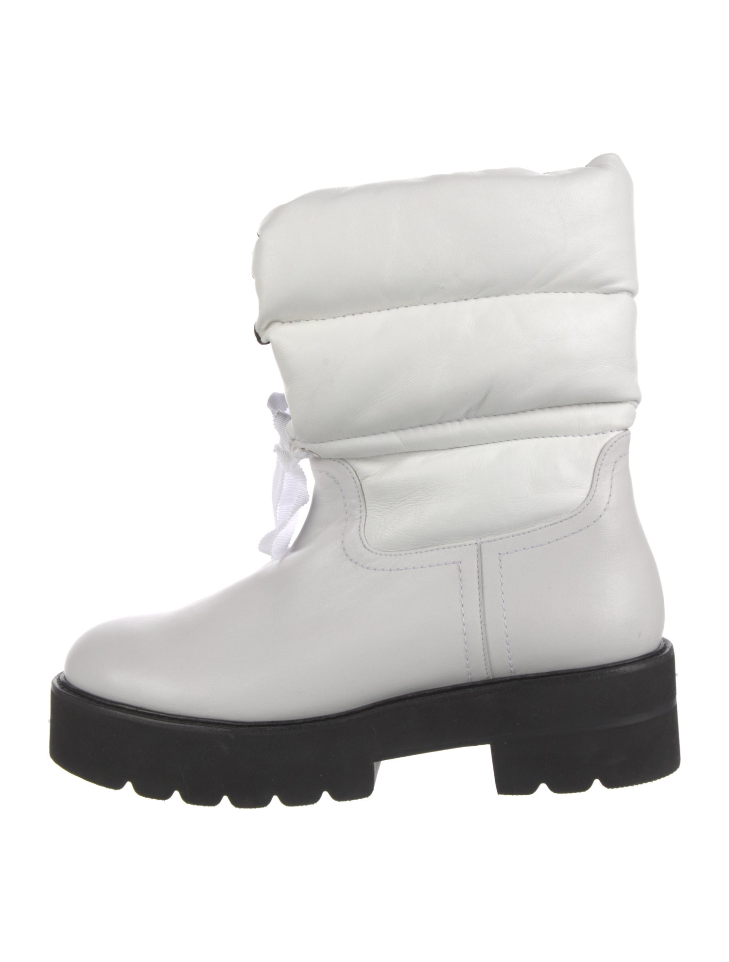 Stuart Weitzman Leather Lace-Up Boots