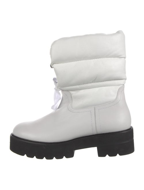 Stuart Weitzman Leather Lace-Up Boots