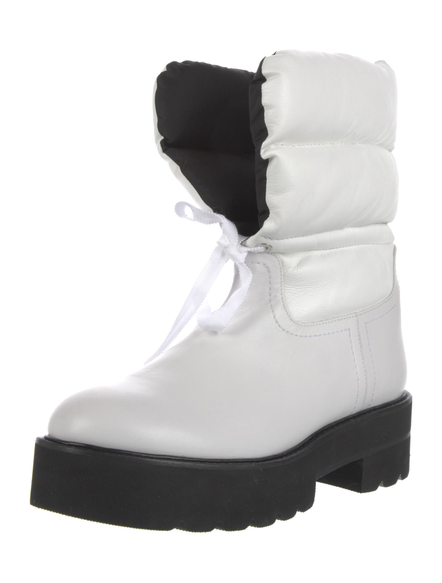 Stuart Weitzman Leather Lace-Up Boots