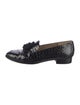 Stuart Weitzman Leather Tassel Accents Loafers