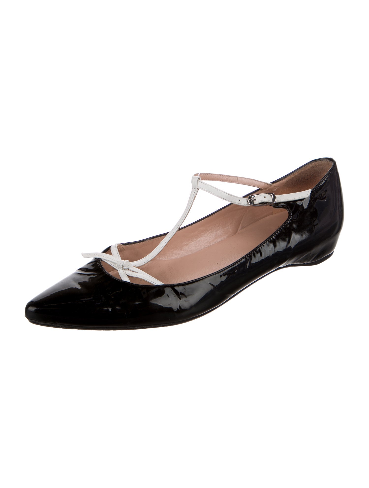 Stuart Weitzman Patent Leather Ballet Flats