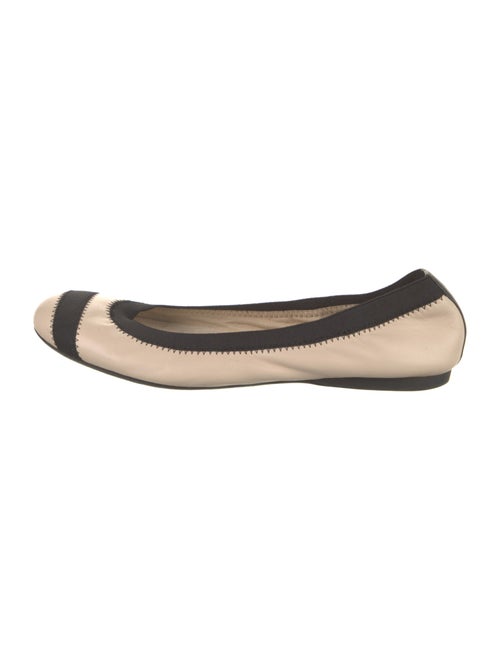 Stuart Weitzman Leather Colorblock Pattern Ballet Flats