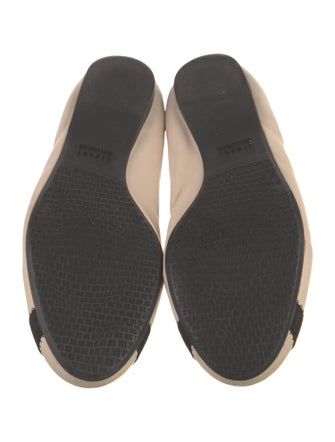 Stuart Weitzman Leather Colorblock Pattern Ballet Flats