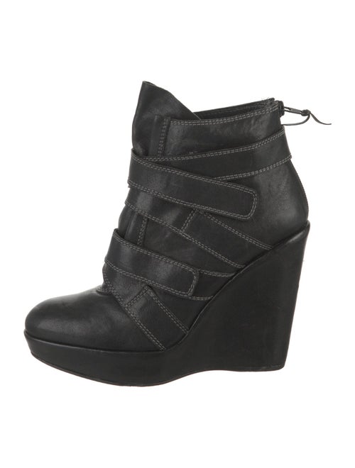 Stuart Weitzman Leather Lace-Up Boots
