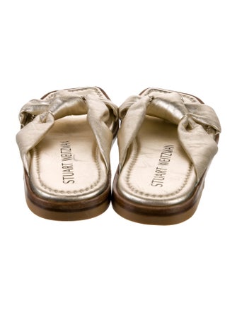 Stuart Weitzman Leather Slides
