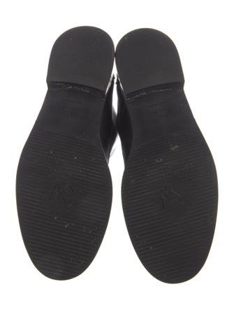 Stuart Weitzman Leather Beaded Accents Combat Boots