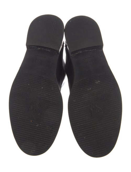 Stuart Weitzman Leather Beaded Accents Combat Boots