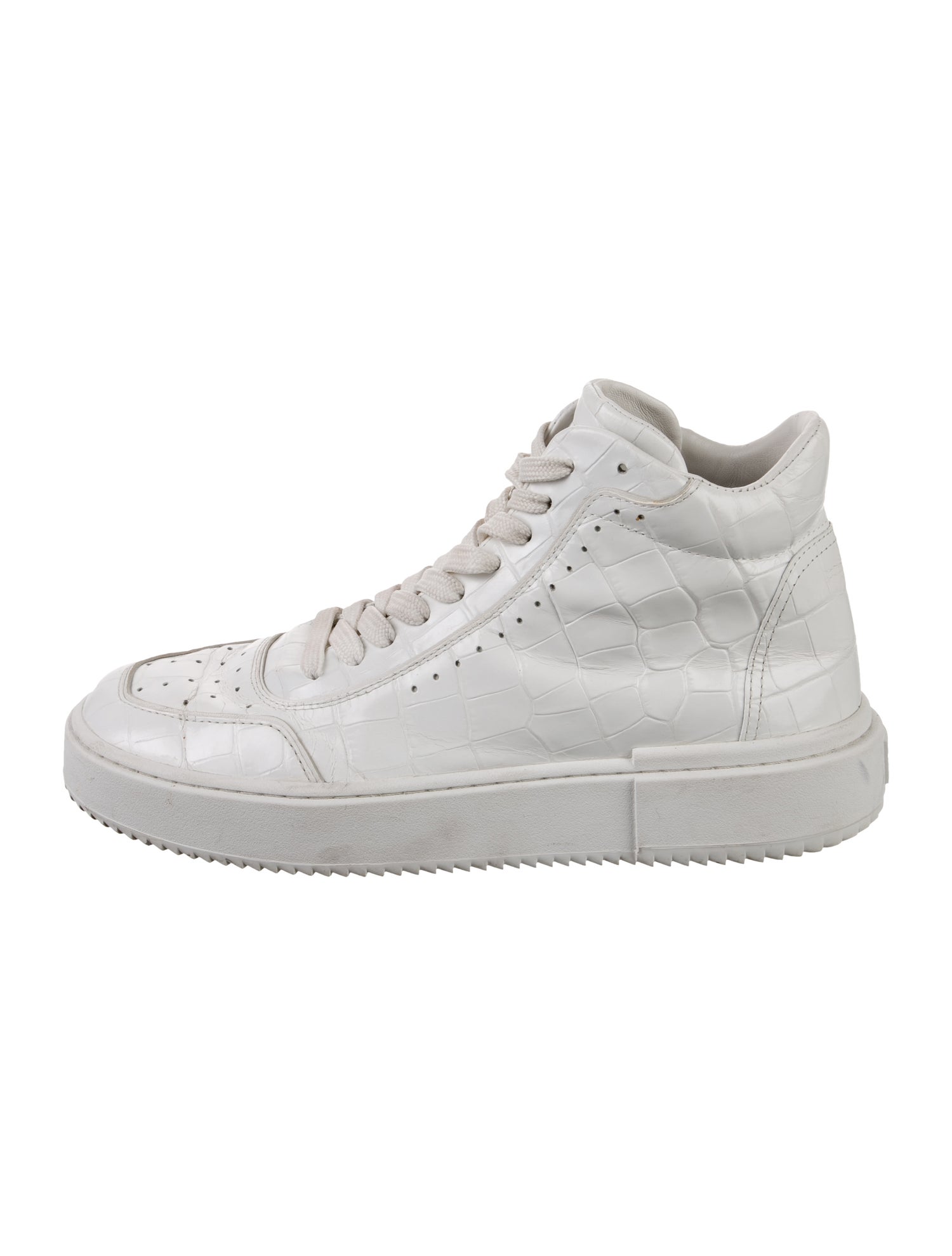 Stuart Weitzman Embossed Leather Sneakers