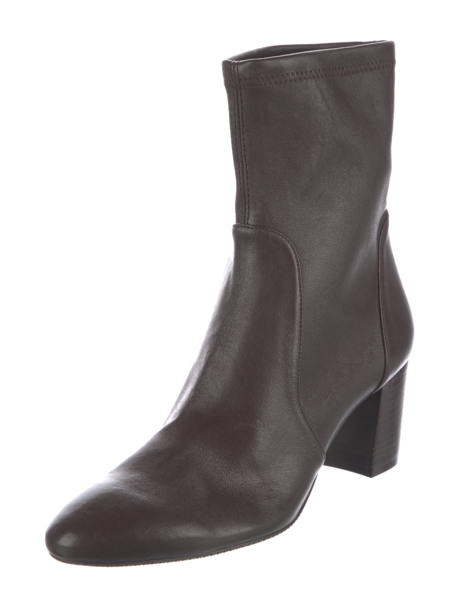 Stuart Weitzman Leather Sock Boots