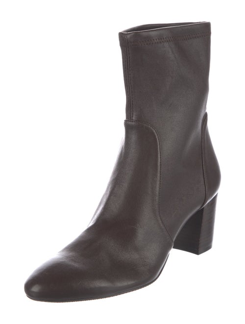Stuart Weitzman Leather Sock Boots
