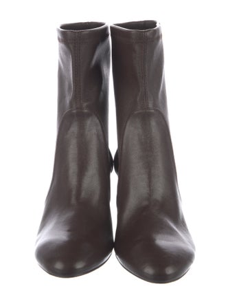 Stuart Weitzman Leather Sock Boots