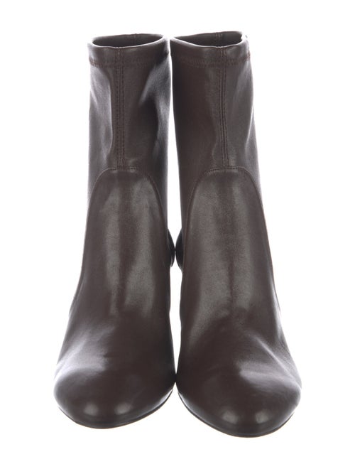 Stuart Weitzman Leather Sock Boots
