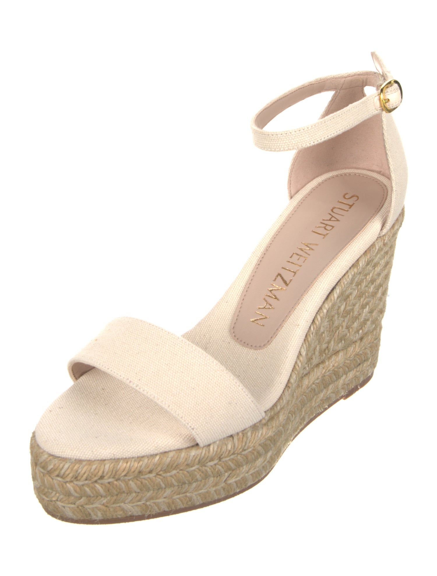 Stuart Weitzman Canvas Colorblock Pattern Espadrilles w/ Tags