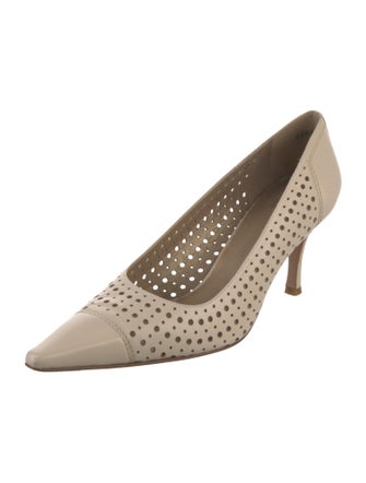 Stuart Weitzman Leather Animal Print Pumps