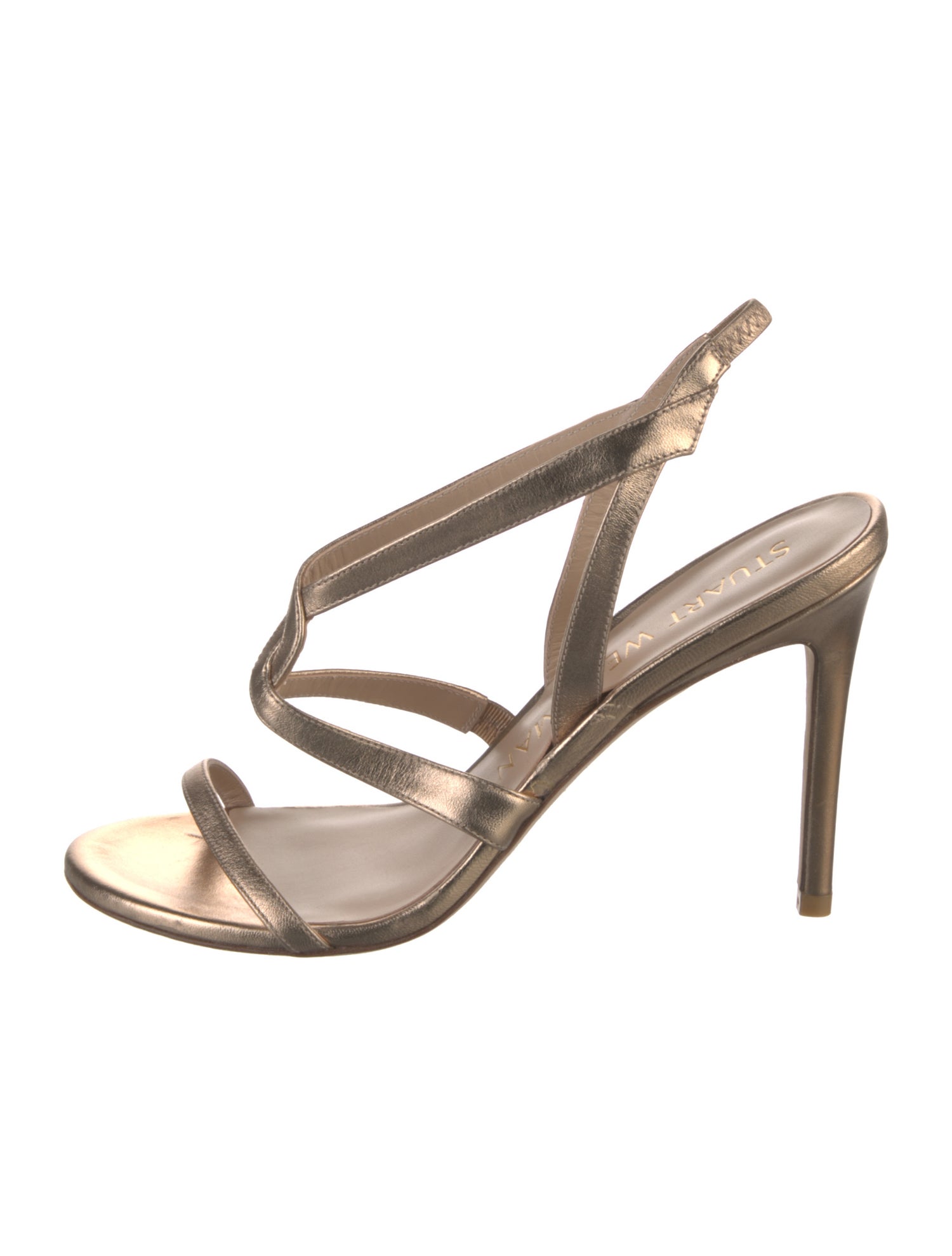 Stuart Weitzman Leather Slingback Sandals