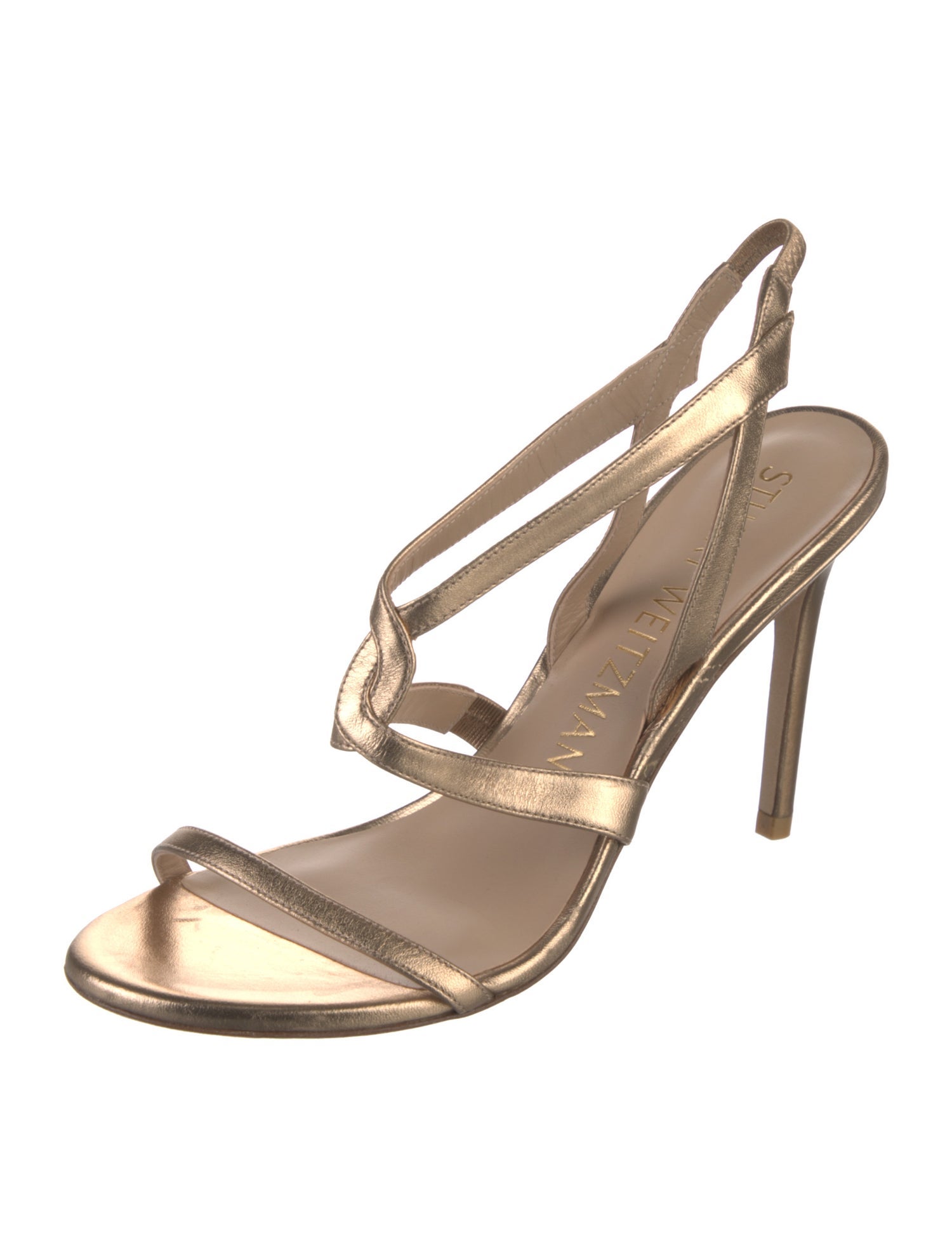 Stuart Weitzman Leather Slingback Sandals