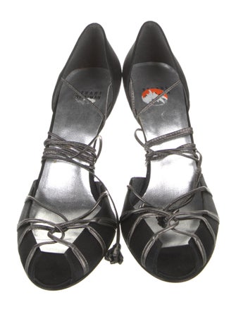 Stuart Weitzman Satin D'Orsay Pumps