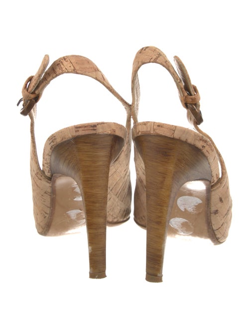 Stuart Weitzman Cutout Accent Slingback Sandals