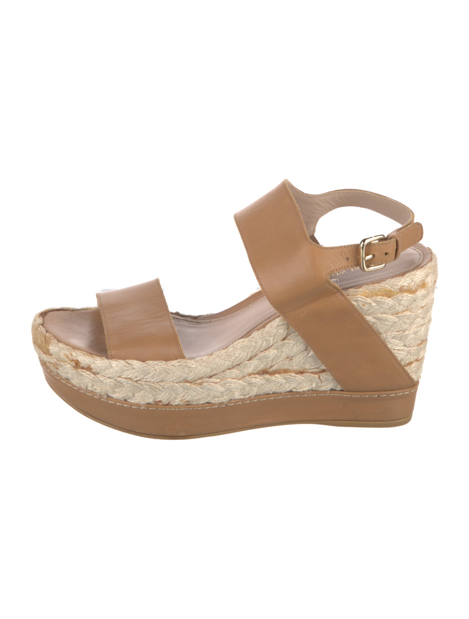 Stuart Weitzman Leather Espadrilles
