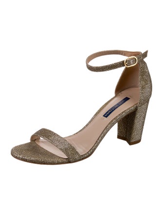 Stuart Weitzman Glitter Glitter Accents Sandals