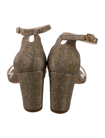 Stuart Weitzman Glitter Glitter Accents Sandals