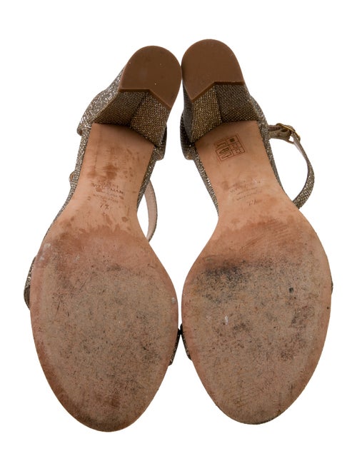 Stuart Weitzman Glitter Glitter Accents Sandals