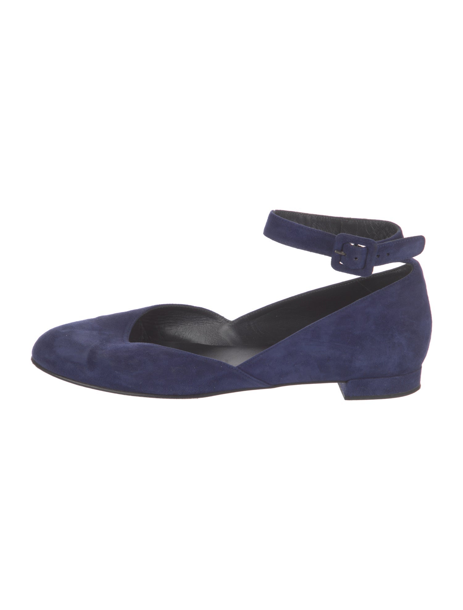 Stuart Weitzman Suede D'Orsay Flats