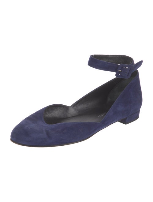 Stuart Weitzman Suede D'Orsay Flats