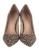 Stuart Weitzman Suede Animal Print Pumps