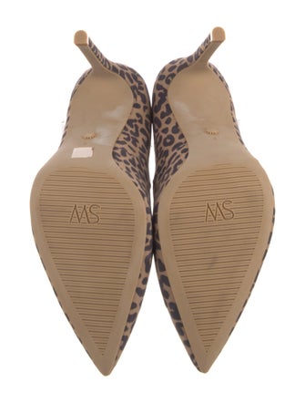 Stuart Weitzman Suede Animal Print Pumps