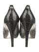 Stuart Weitzman Embossed Leather Animal Print Pumps
