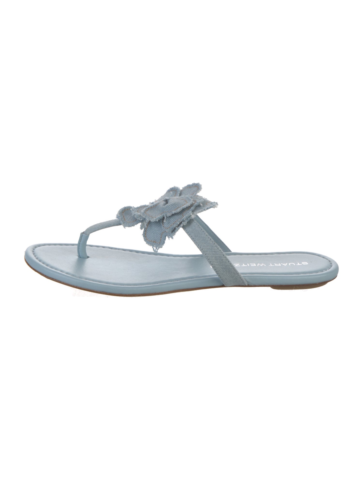 Stuart Weitzman Denim Slides