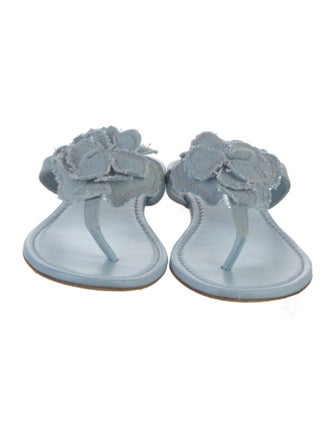 Stuart Weitzman Denim Slides