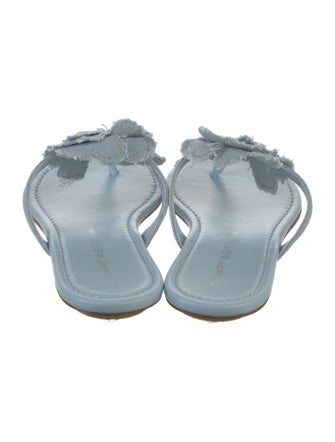 Stuart Weitzman Denim Slides