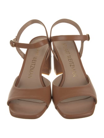 Stuart Weitzman Leather Slingback Sandals