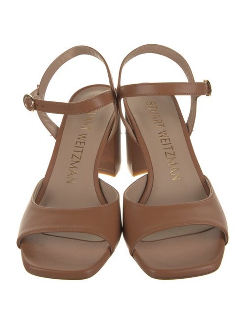 Stuart Weitzman Leather Slingback Sandals