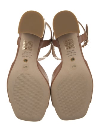 Stuart Weitzman Leather Slingback Sandals