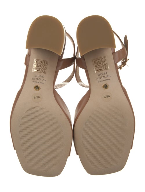 Stuart Weitzman Leather Slingback Sandals