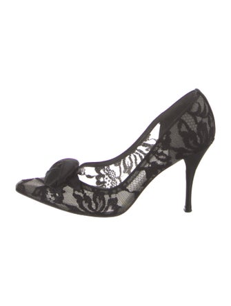 Stuart Weitzman Lace Lace Pattern Pumps