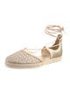 Stuart Weitzman Glitter Glitter Accents Espadrilles