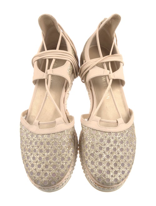 Stuart Weitzman Glitter Glitter Accents Espadrilles