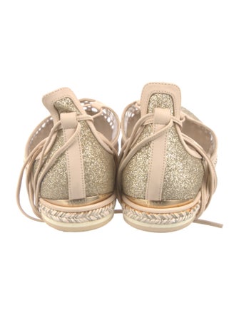 Stuart Weitzman Glitter Glitter Accents Espadrilles