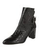 Stuart Weitzman Embossed Leather Printed Boots